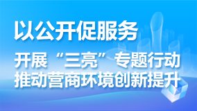 “三亮”专题行动推动营商环境创新提升