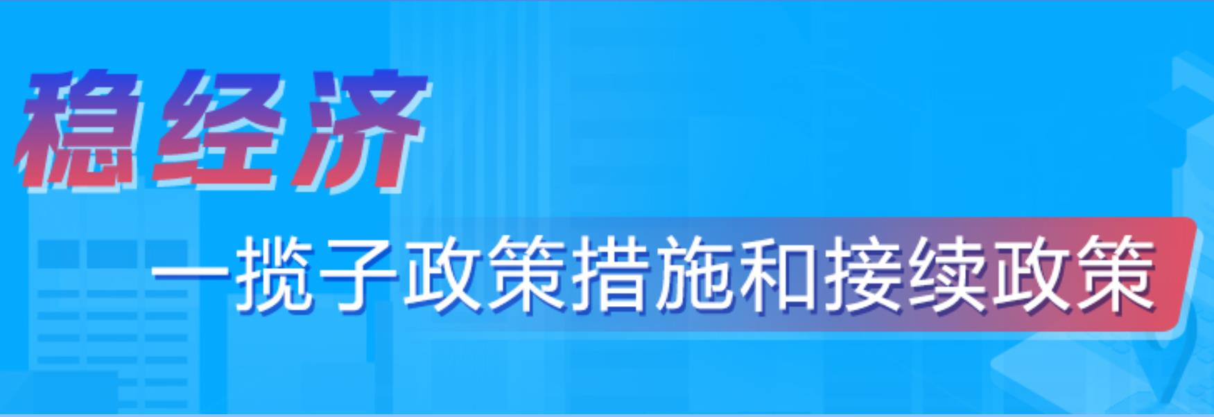 稳经济一揽子政策措施和接续政策